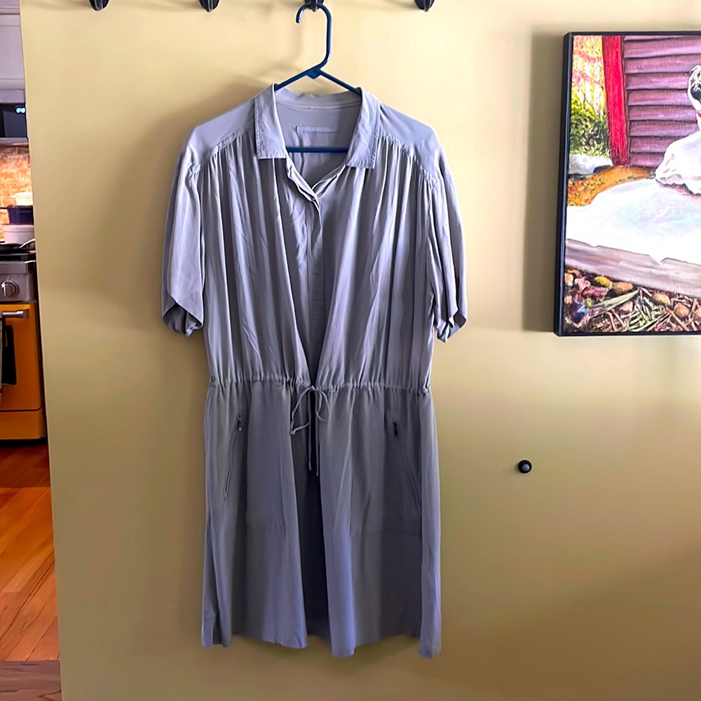 Poetry, Silk Sporty Summer Dress, great details, pockets, drawstring, loose/cool